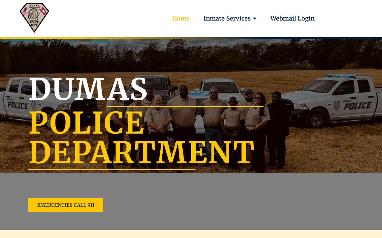 Desha County arrest search Dumas Police Department website