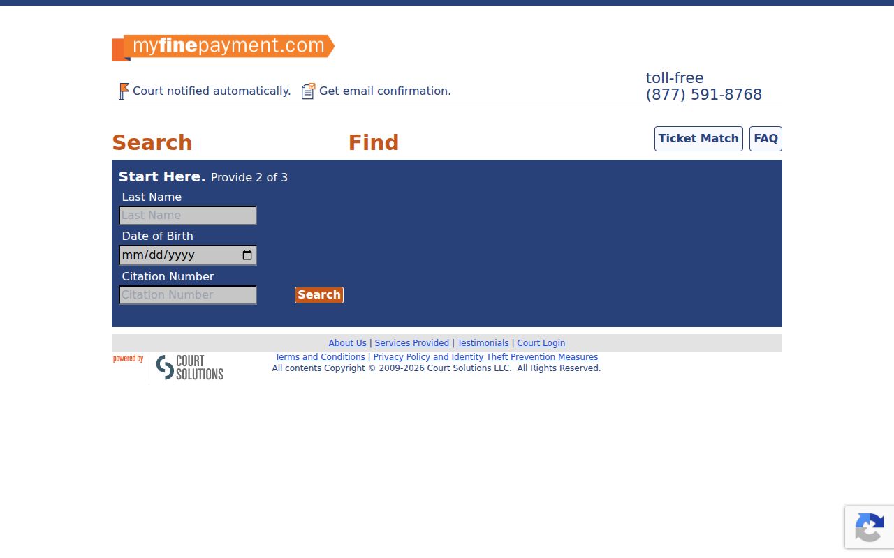 Desha County court case lookup fine payment portal