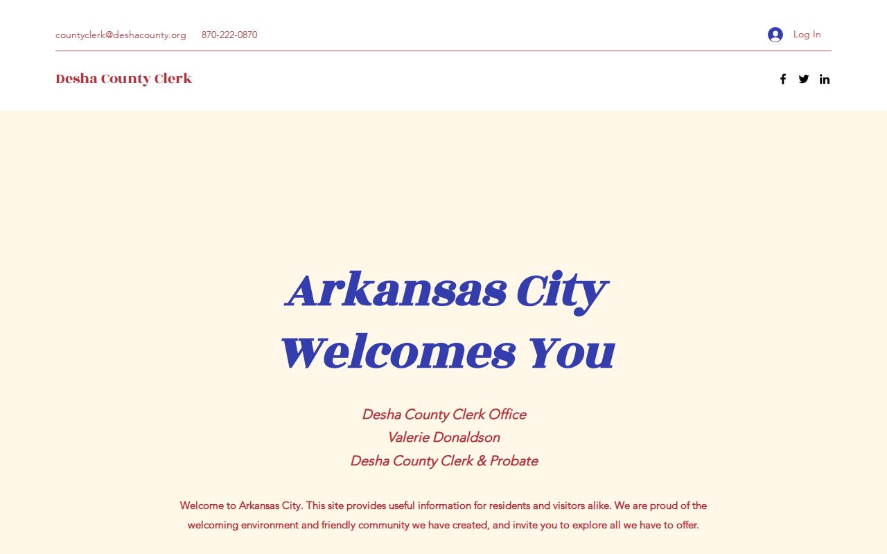 Desha County court case lookup county clerk website