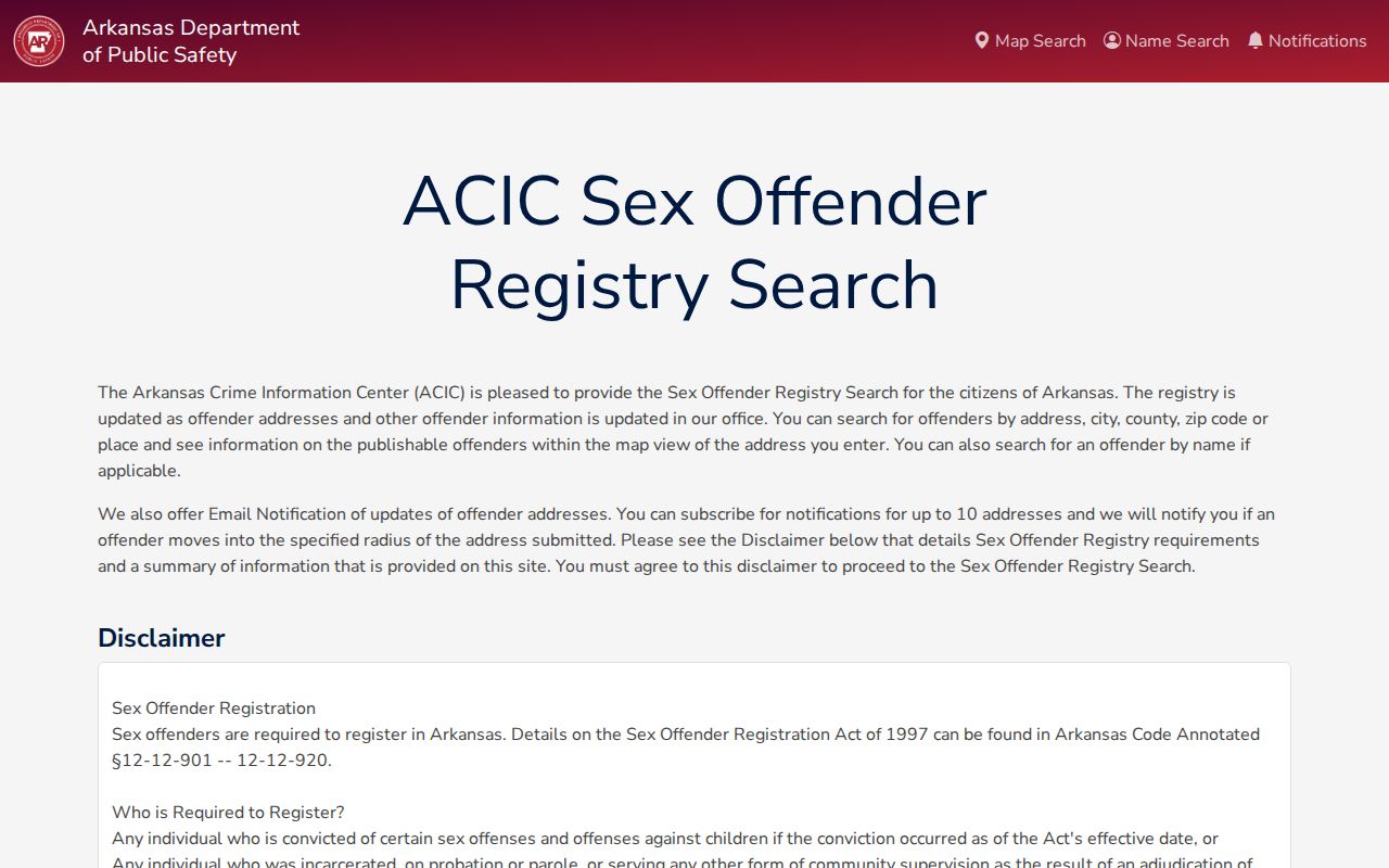 Desha County criminal history Arkansas sex offender registry
