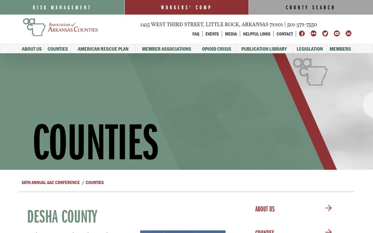 Desha County criminal history county association profile