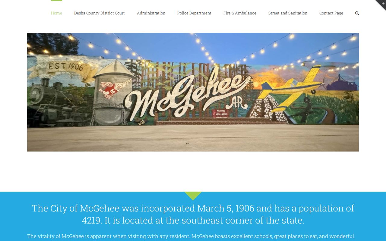 McGehee criminal history municipal records source